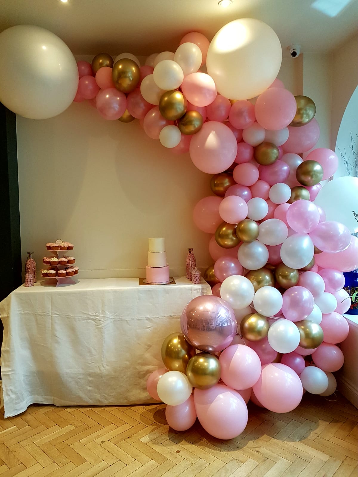 Pretty in Pink Organic Balloon Arch